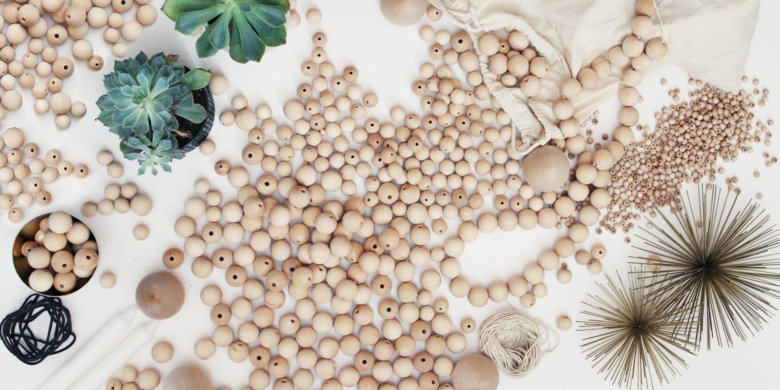 November 2016 | Scandinavian-Inspired Raw Wooden Beads | Lynn Muir