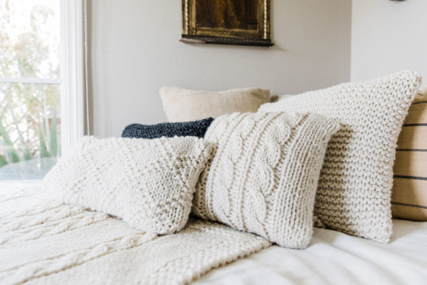 Cozy Knitted Pillows - Alison Abbey