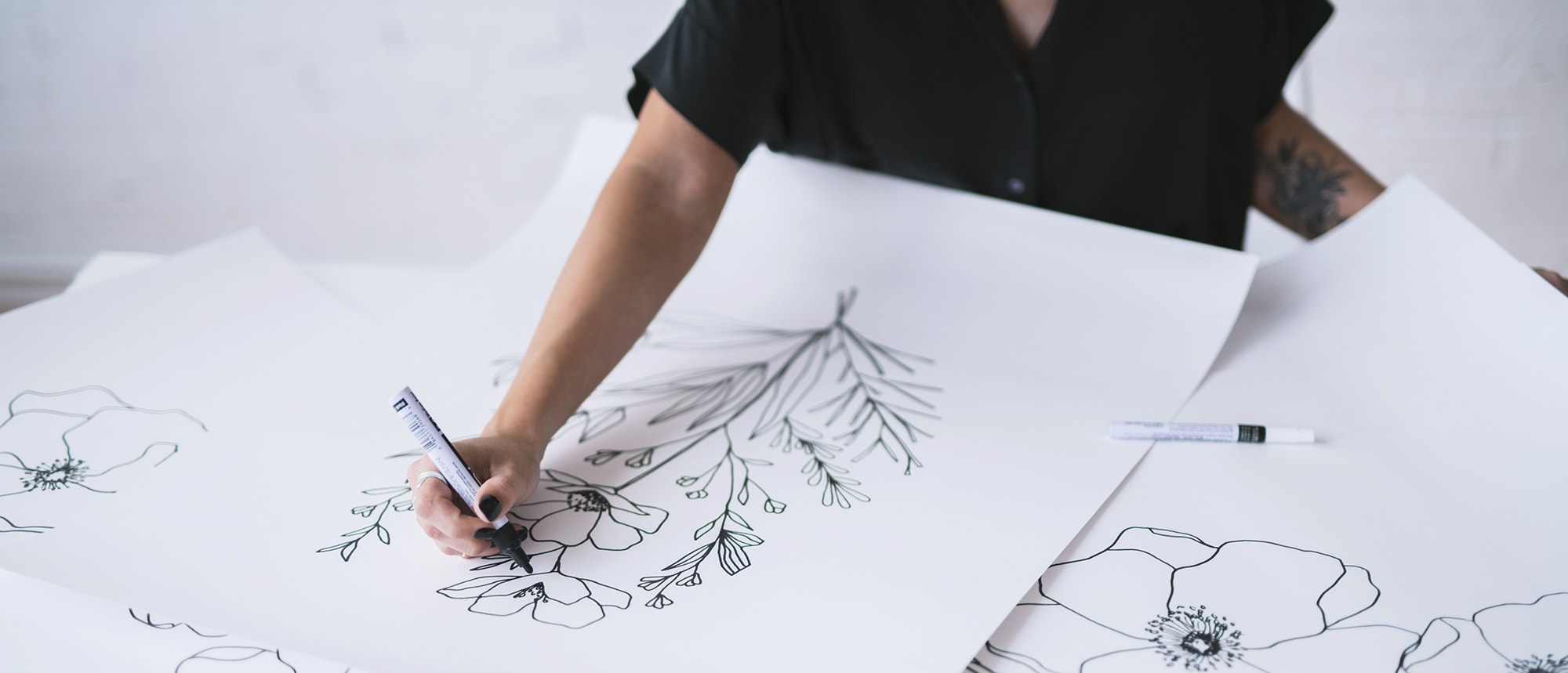 August 2019 Floral Illustrations with Featured Maker Alli Koch