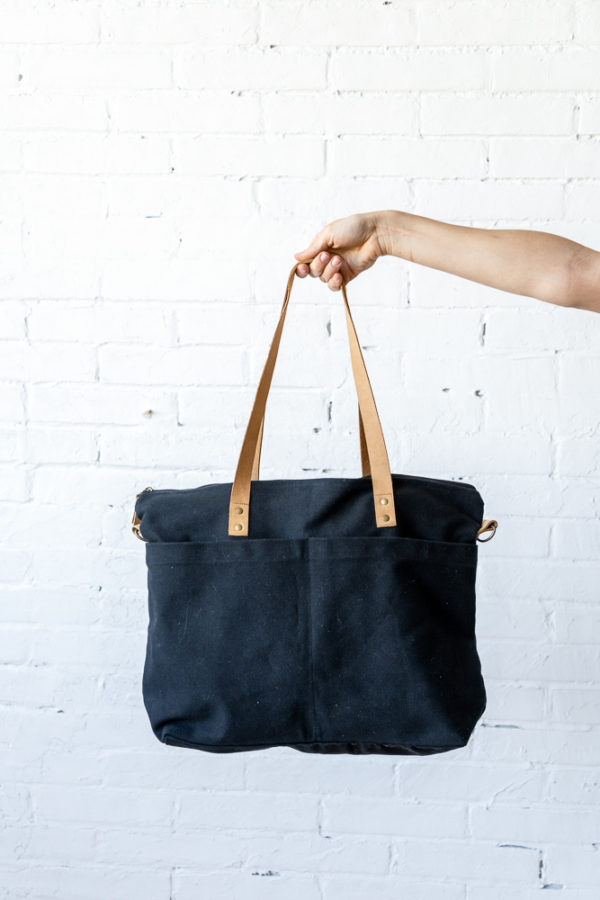 A Canvas & Leather Toolbox Bag