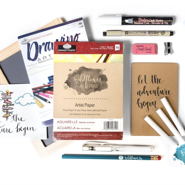 Branded Kit | Hand Lettering | Wildflower Art Studio | Crafter's Box