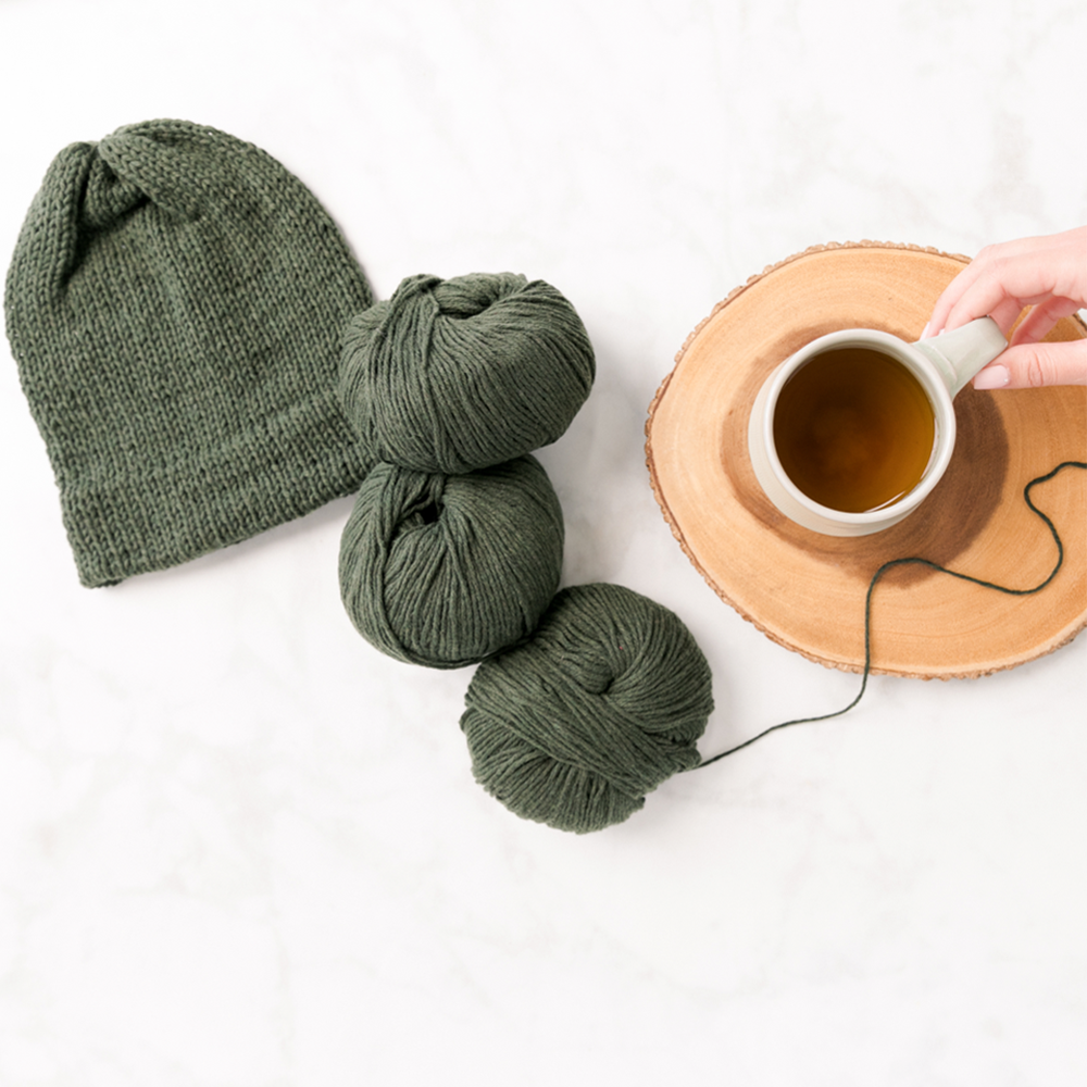 Cashmere Knit Beanie & Mittens | Jewell Washington The Crafter's Box